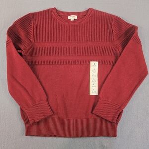 Cat & Jack Red Knit Sweater Kids 6/7